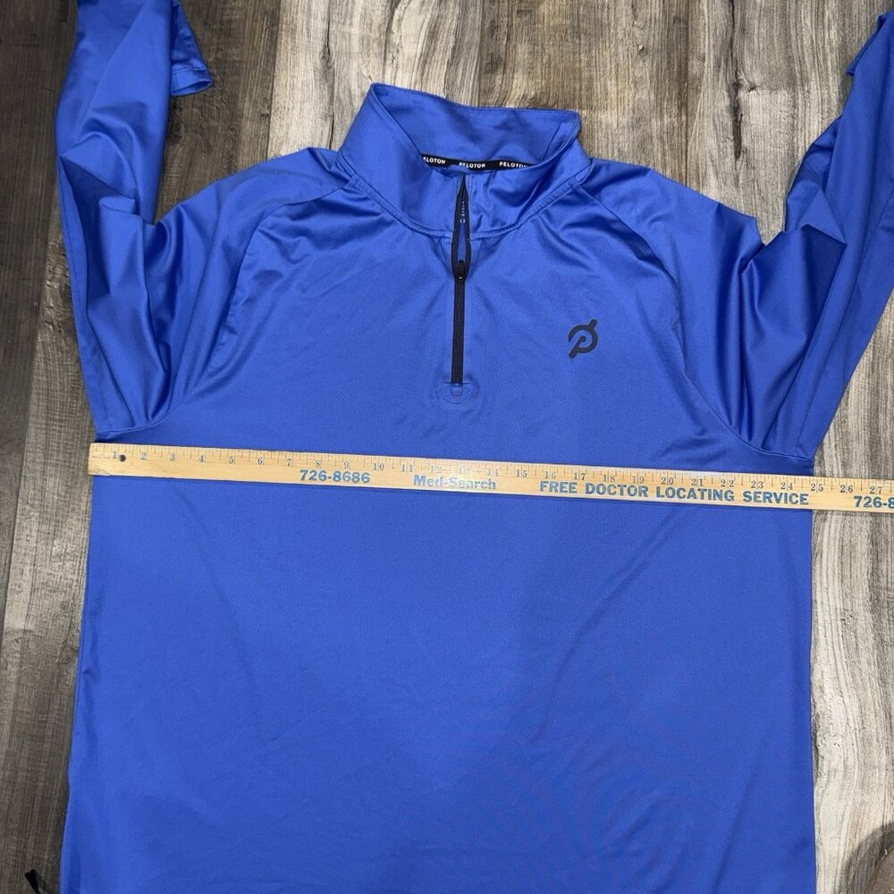 Peloton Men's Warm-Up Lightweight Jacket 1/4 Zip Pullover Blue XL‎ - Casual - Picture 6 of 6